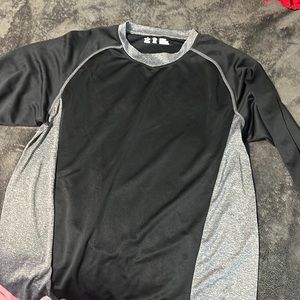 Mens Black/Grey compresion shirt